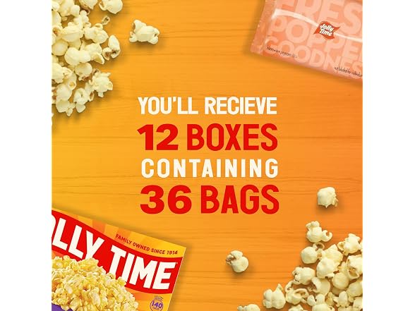 36PK Jolly Time Blast O Butter, Movie Theater Popcorn