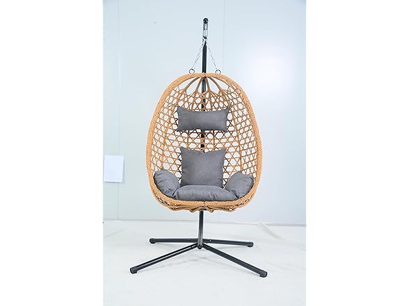 Bamboo Rattan Egg Swing Chair