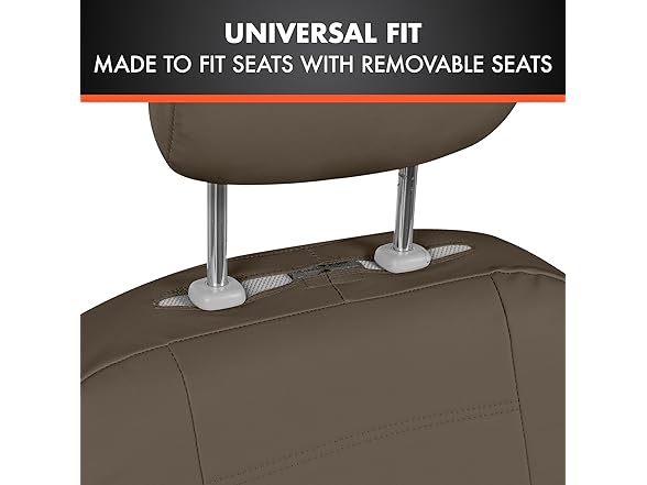 9pc Beige Leather Seat Cover Full Set