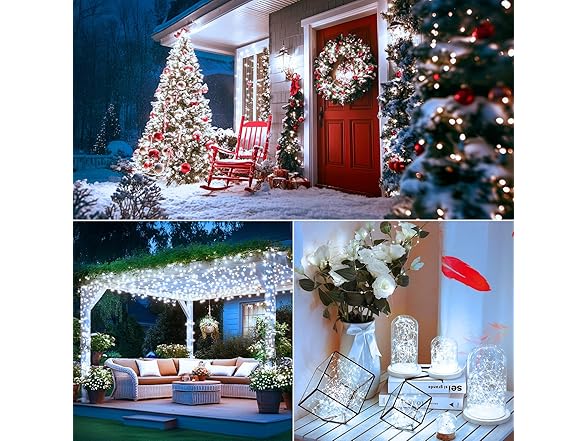 Brightever 160FT Solar String Lights- Choose Color
