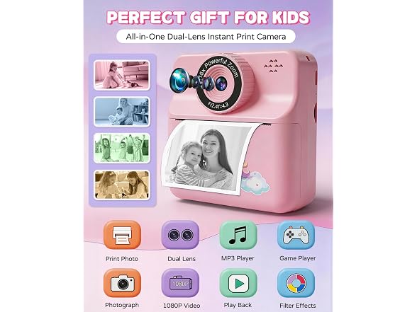 Kids Camera Instant Print