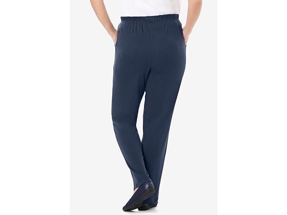 Woman Within Women (2X) 7-day Knit Pants Navy