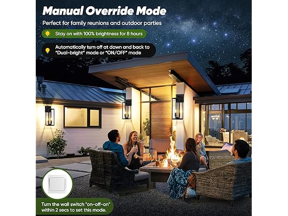 BesLowe Upgraded Motion Sensor Outdoor Wall Light, 18”