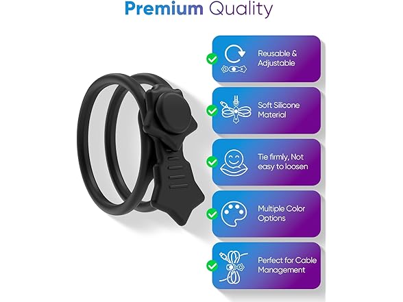 KLKE Quick Bind–Silicone Cable Ties