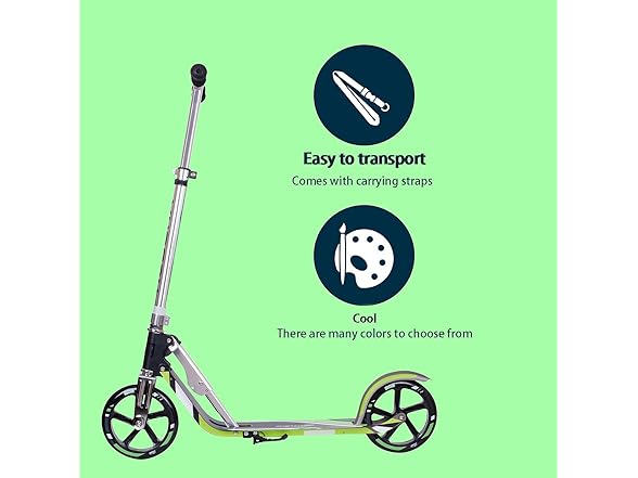 LEEYV Adult Scooter - Folding Big Wheels