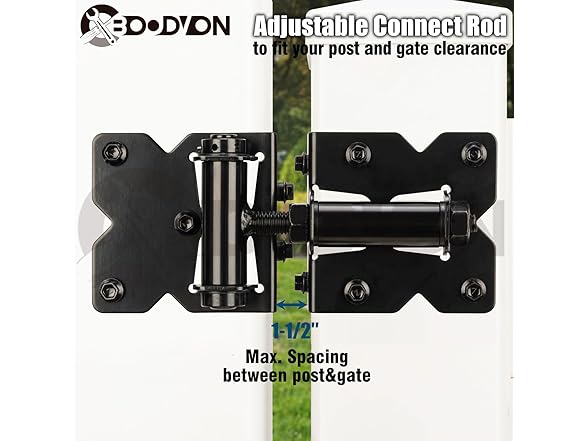 BOODVON Self Closing Gate Hinges