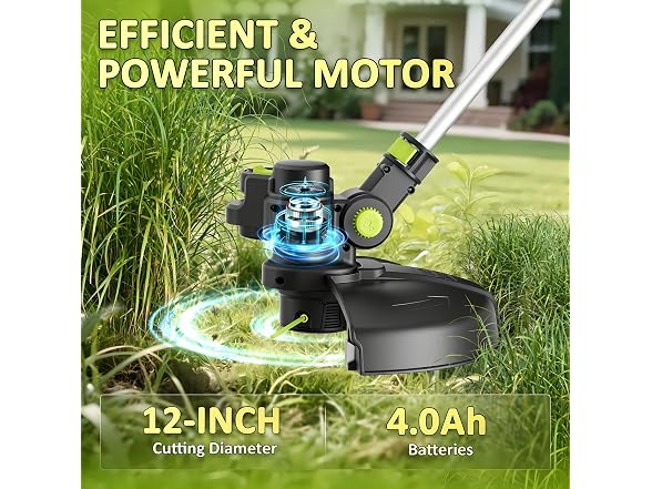 LPSUK 12-in Cordless String Trimmer