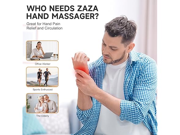 zaza Hand Massager with Heat and Compression
