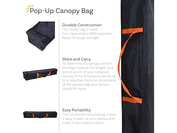 Sunnydaze Large Canopy Duffle Bag