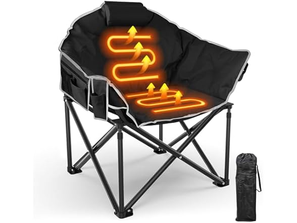 Slendor Oversized Heated Camping Chair