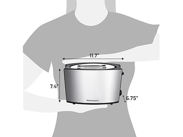 Elite Gourmet ECT2428 Extra Wide 1.25” Toaster