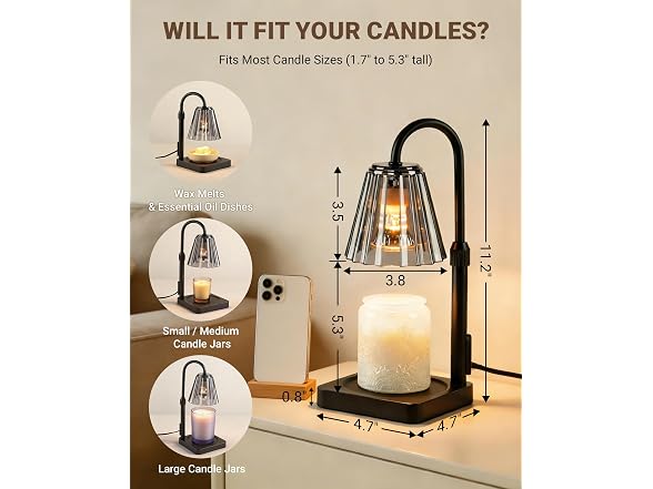 Fubink Candle Warmer Lamp with Timer
