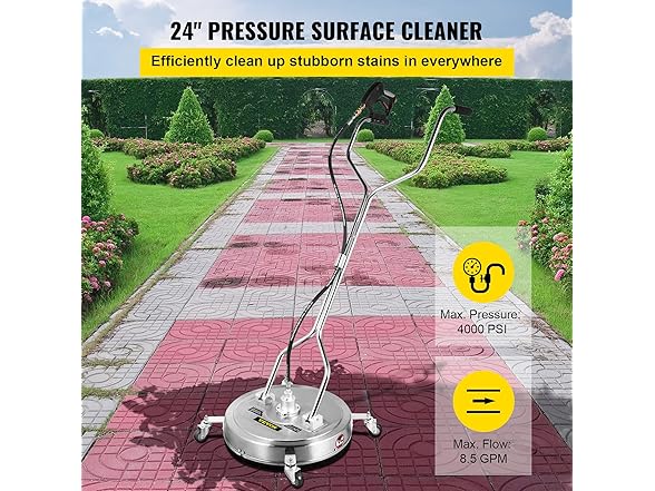 VEVOR Pressure Washer Surface Cleaner, 23in