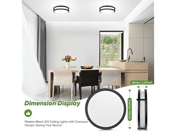 TOBUSA B0CJJKR5GY 2-Pack Ceiling Light Fixture