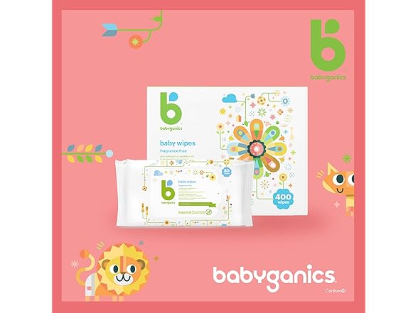 Babyganics, Wipes, 80 Count