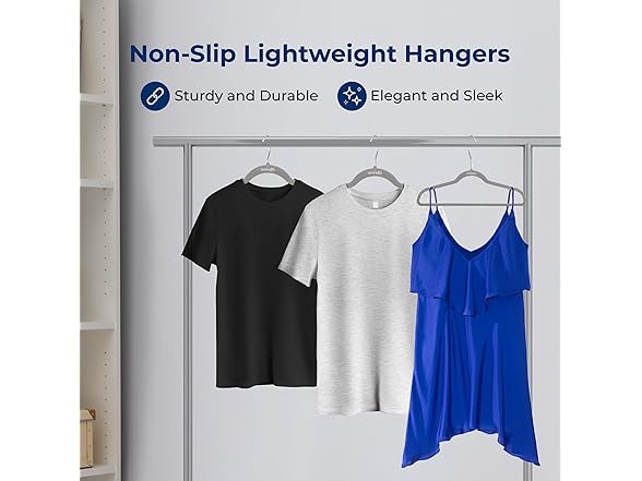 SereneLife 200-Pack Velvet Hangers