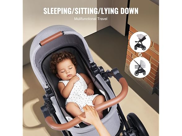 Travel System Stroller with Infant Light