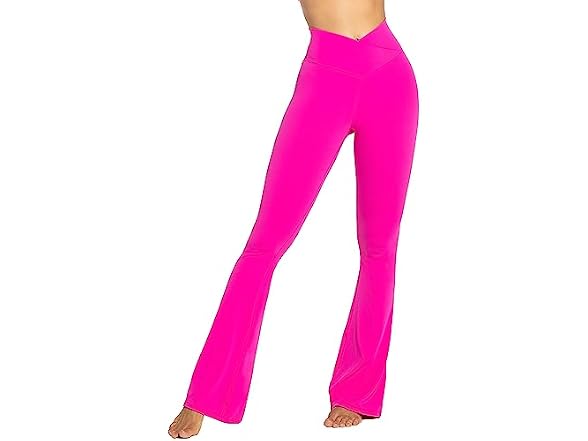 Sunzel Flare Leggings 30in M Hot Pink