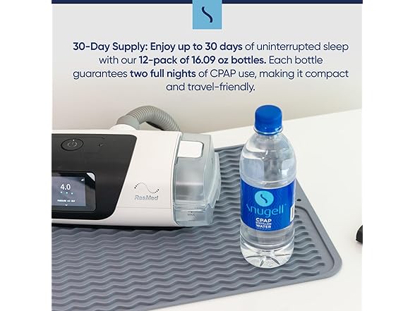 Snugell Snugell CPAP Water12pk 16.9oz