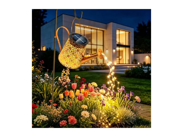Anordsem Solar Watering Can Lights