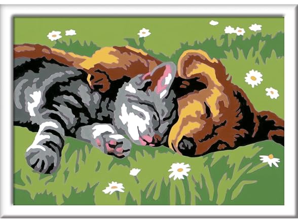 Ravensburger CreArt Sleeping Cat and Dog Paint