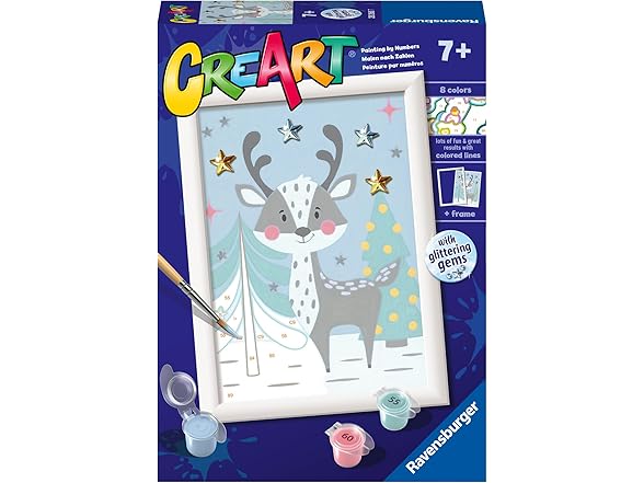 CreArt Cute Deer Paint by Numbers Kit