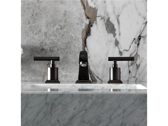 Kingston Brass Manhattan Widespread Bathroom