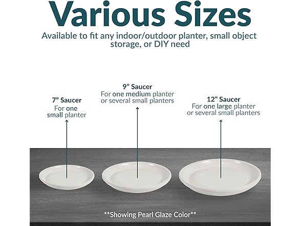 Sunnydaze 9-Inch Ceramic Plant Saucers- Imperial Blue