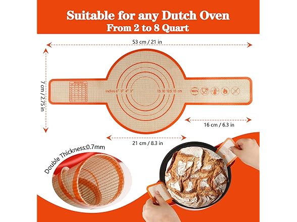 UBeesize 2 Pack Thickened Silicone Bread Sling