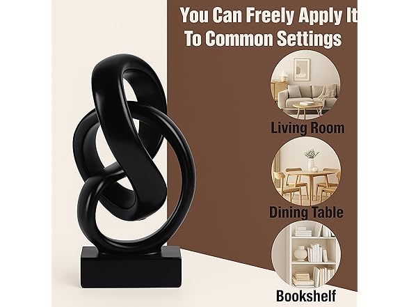 Modern Abstract Knot Sculpture