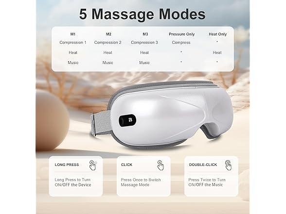 Eye Massager with Heat and Compress