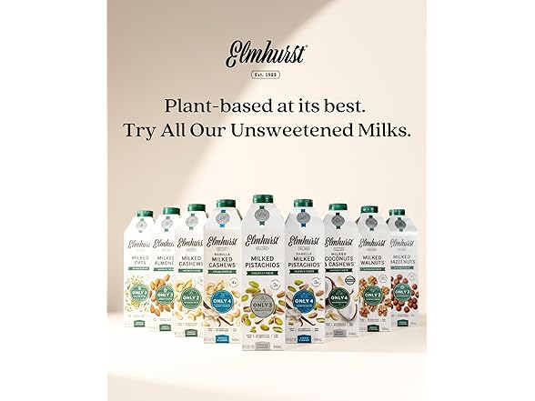 Elmhurst 1925 Unsweetened Coconut & Cashew Milk
