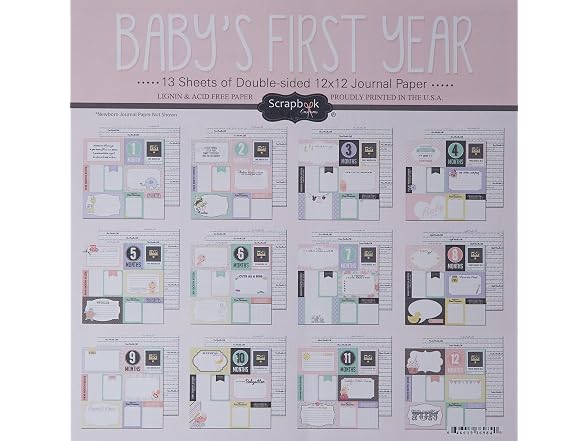 Scrapbook Customs 36984 Baby Girl First