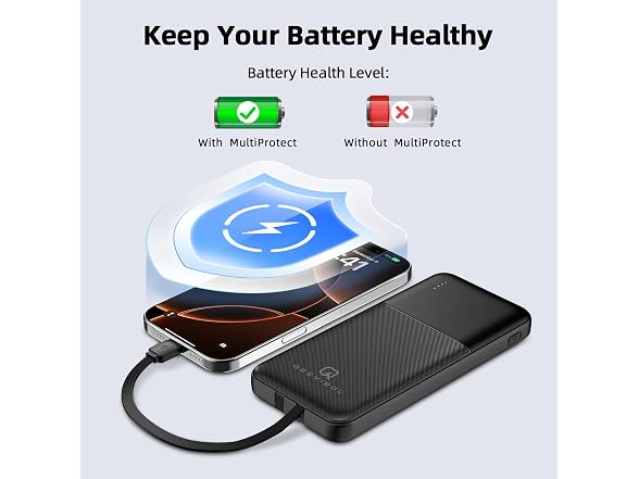QESVIBOL 2-Pack 10000mAh Power Bank