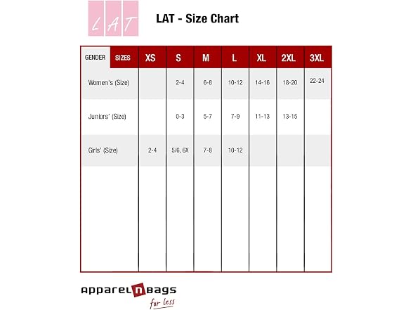 LAT Unisex (L) Adult Fine Jersey Crew Neck Tee