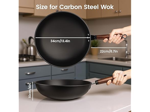 Deep-Nitrided Carbon Steel Wok