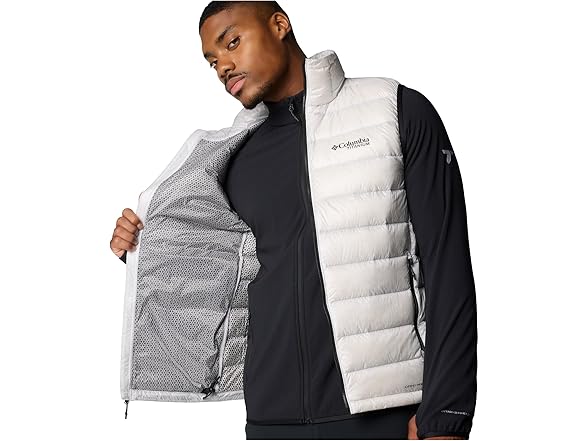Columbia Mens Arctic Crest Down Vest, Lg
