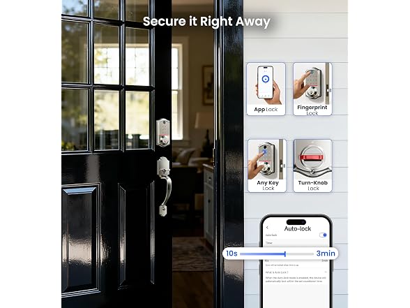 Veise VE017-H 8-in-1 Fingerprint Lock