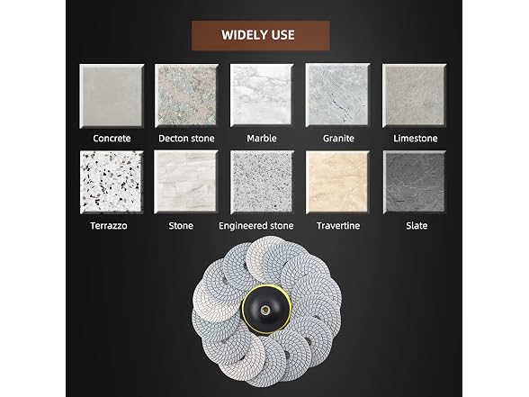 ZFE Diamond Wet Polishing Pads Set