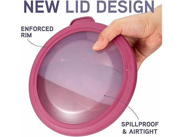 COOK WITH COLOR Mixing Bowls with TPR Lids - 12 Piece