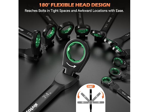 Rotvik Ratcheting Wrench Set
