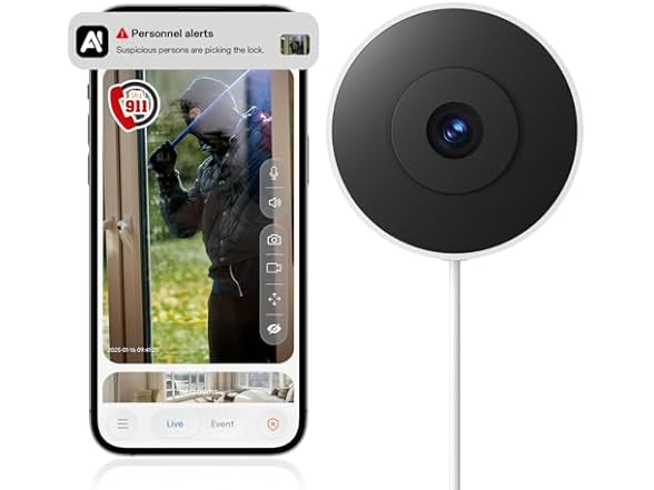 MLAOMENIE 2K Window Security Camera