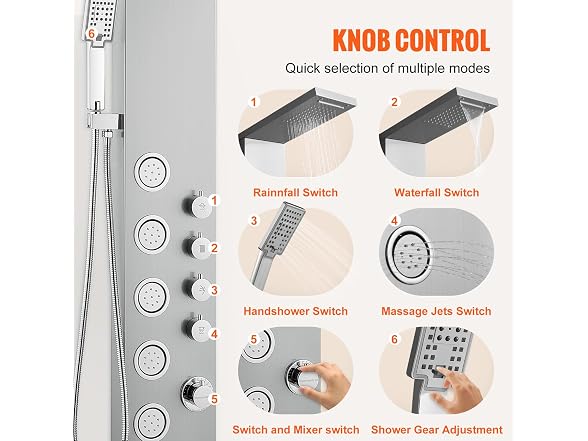 VEVOR Shower Panel System, 4 Shower