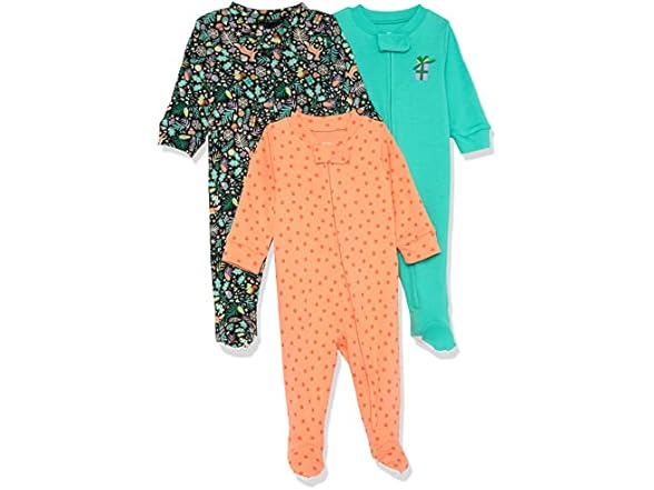 Amazon Essentials (3 - 6 MOS) 3-Pack Pajamas