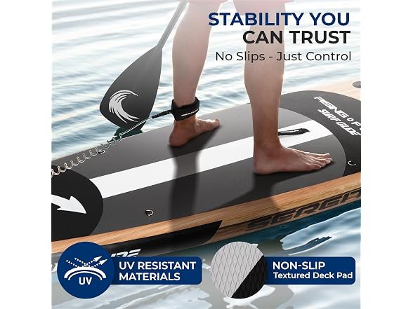 SereneLife 10'6" Inflatable Updated Wood Version