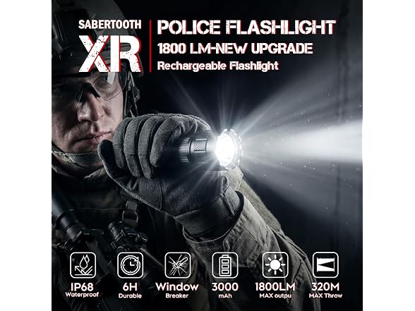 SABERTOOTH Tactical Flashlight