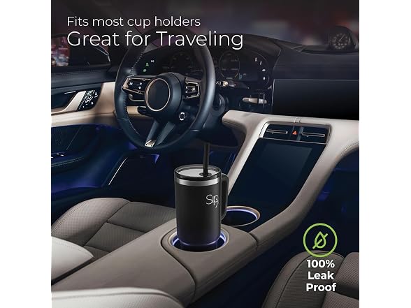 SIPX™ 40 oz Insulated Tumbler with Handle & Straw 