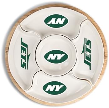 Memory Company NFL Wood Serving Compartment Tray