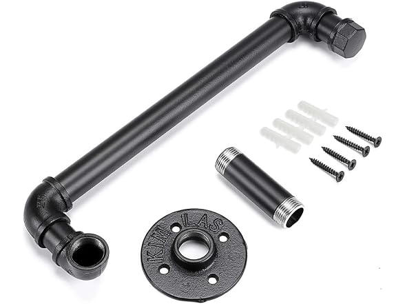 Sumnacon Industrial Iron Pipe Towel Rack