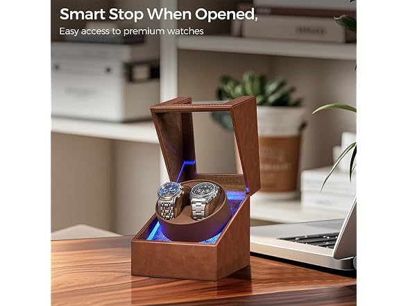 BEWISHOME Double Watch Winder
